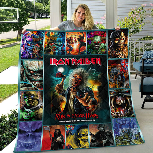 Iron Maiden Quilt Blanket – HOATT 9486