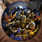 Iron Maiden Foldable Round Rug – TMTHU9495