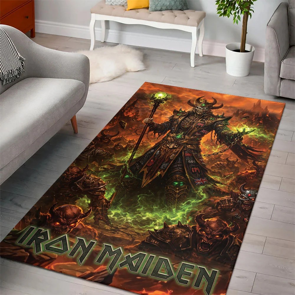 Iron Maiden Rectangular Rug – TMTHU9348