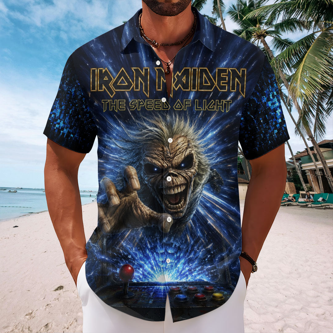 Iron Maiden Short Sleeve Button-Down Shirt – TMTHU7997
