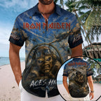 Iron Maiden Short Sleeve Button-Down Shirt – TMTHU8729