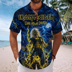 Iron Maiden Short Sleeve Button-Down Shirt – TMTHU9476