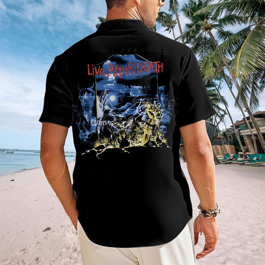 Iron Maiden Short Sleeve Button-Down Shirt – TANTN17756