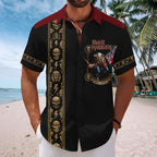 Iron Maiden Short Sleeve Button-Down Shirt – TMTHU7172