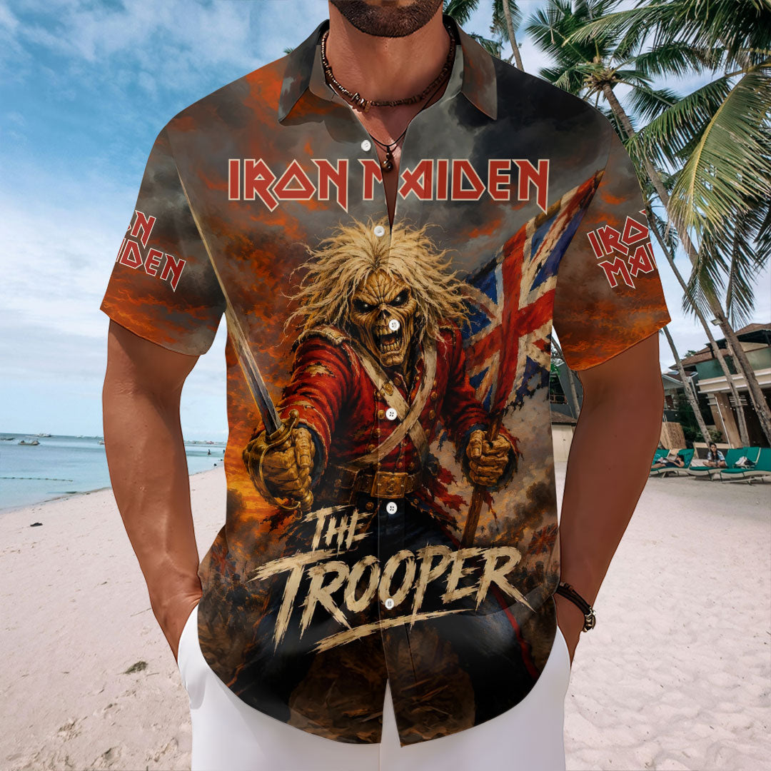 Iron Maiden Short Sleeve Button-Down Shirt – HOATT19514