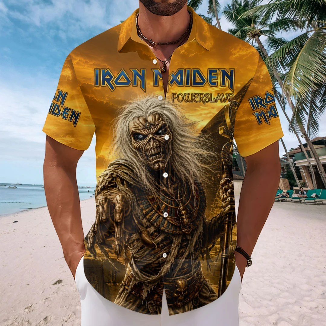 Iron Maiden Short Sleeve Button-Down Shirt – HOATT21640