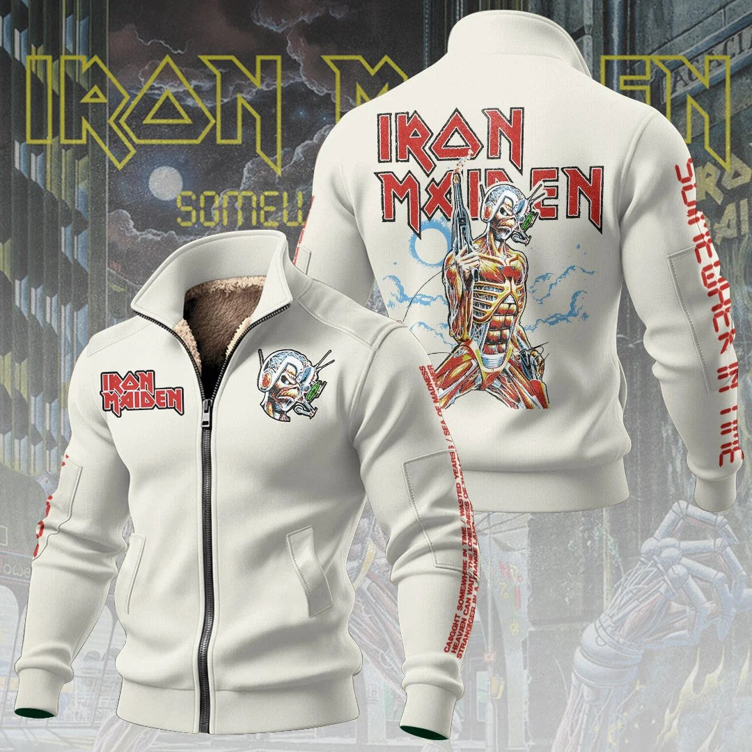 Iron Maiden Somewhere in Time Thick Knit Fleece Jacket – TANTN25881