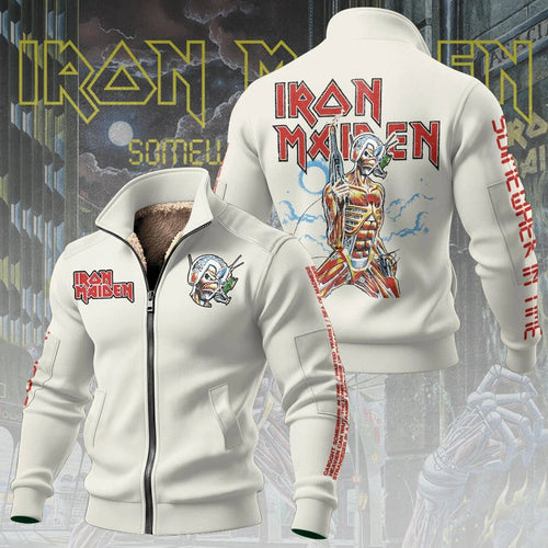 Iron Maiden Somewhere in Time Thick Knit Fleece Jacket – TANTN25881