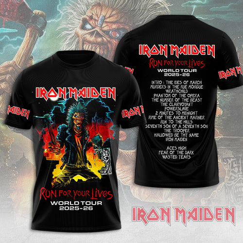 Iron Maiden World Tour 2025-2026 3D Apparel – GNENEW620