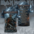 Iron Maiden World Tour 2026 3D Apparel – TMTHU8572