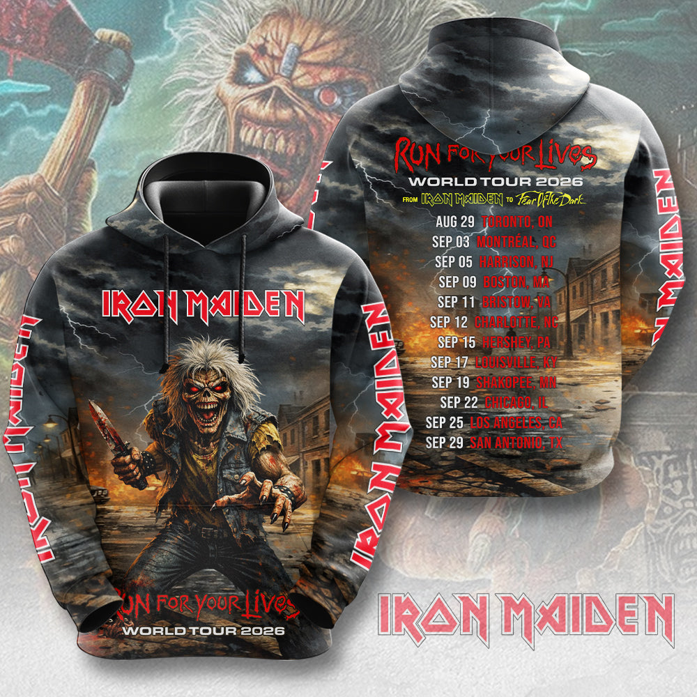 Iron Maiden World Tour 2026 3D Apparel – MAITM14863