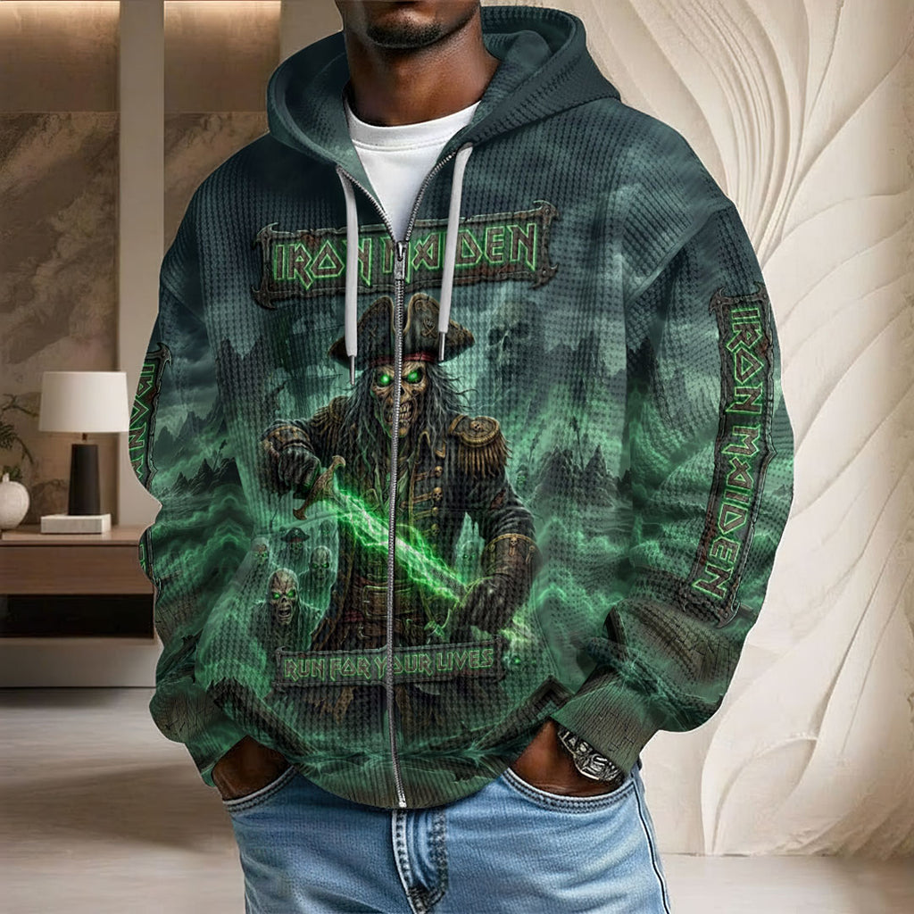 Iron Maiden World Tour 2026 3D Unisex Waffle Hoodie – TMTHU7988