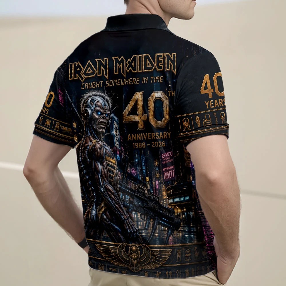Iron Maiden Zip Polo Shirt – TMTHU8863