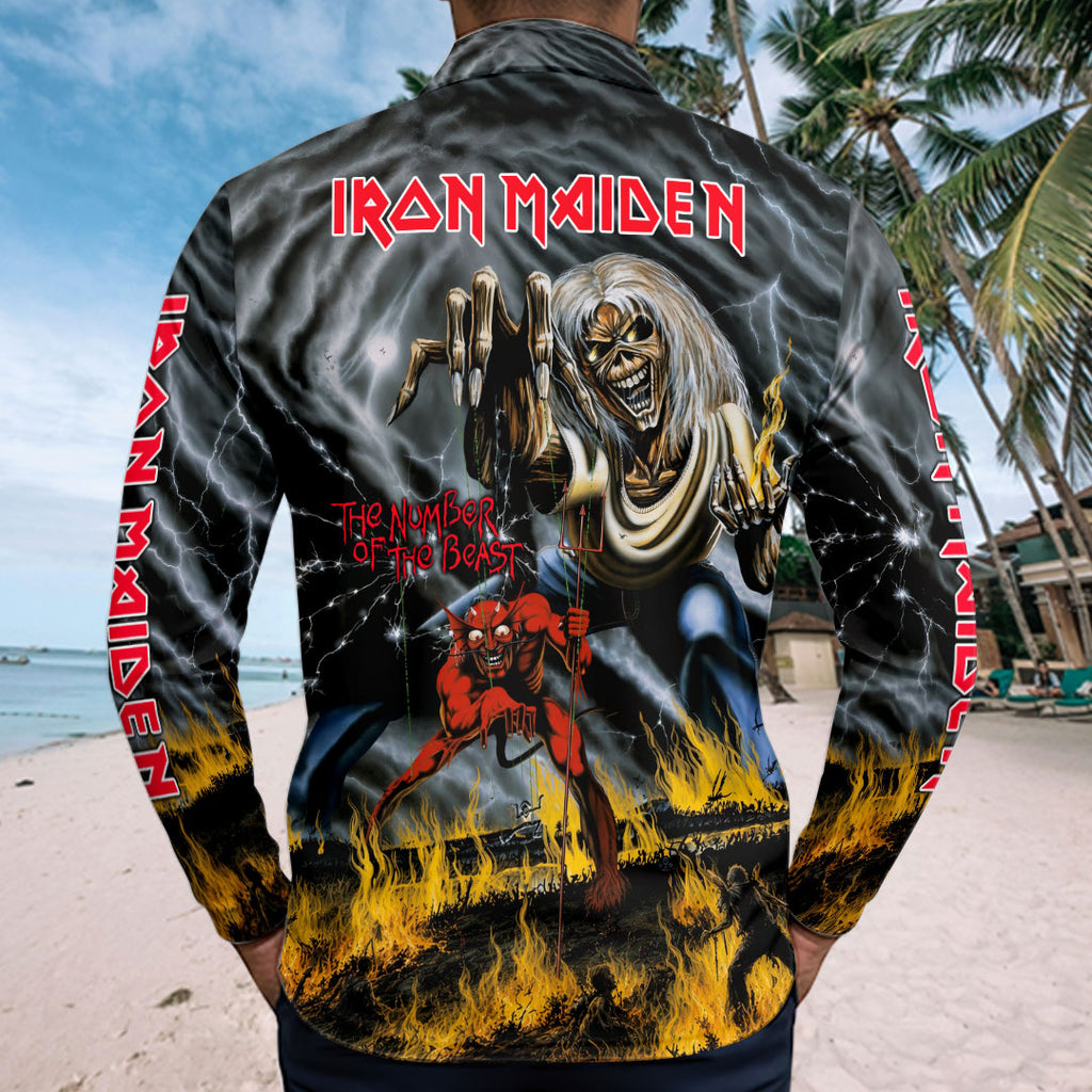 Iron Maiden Zip Polo Shirt – HOAT20286