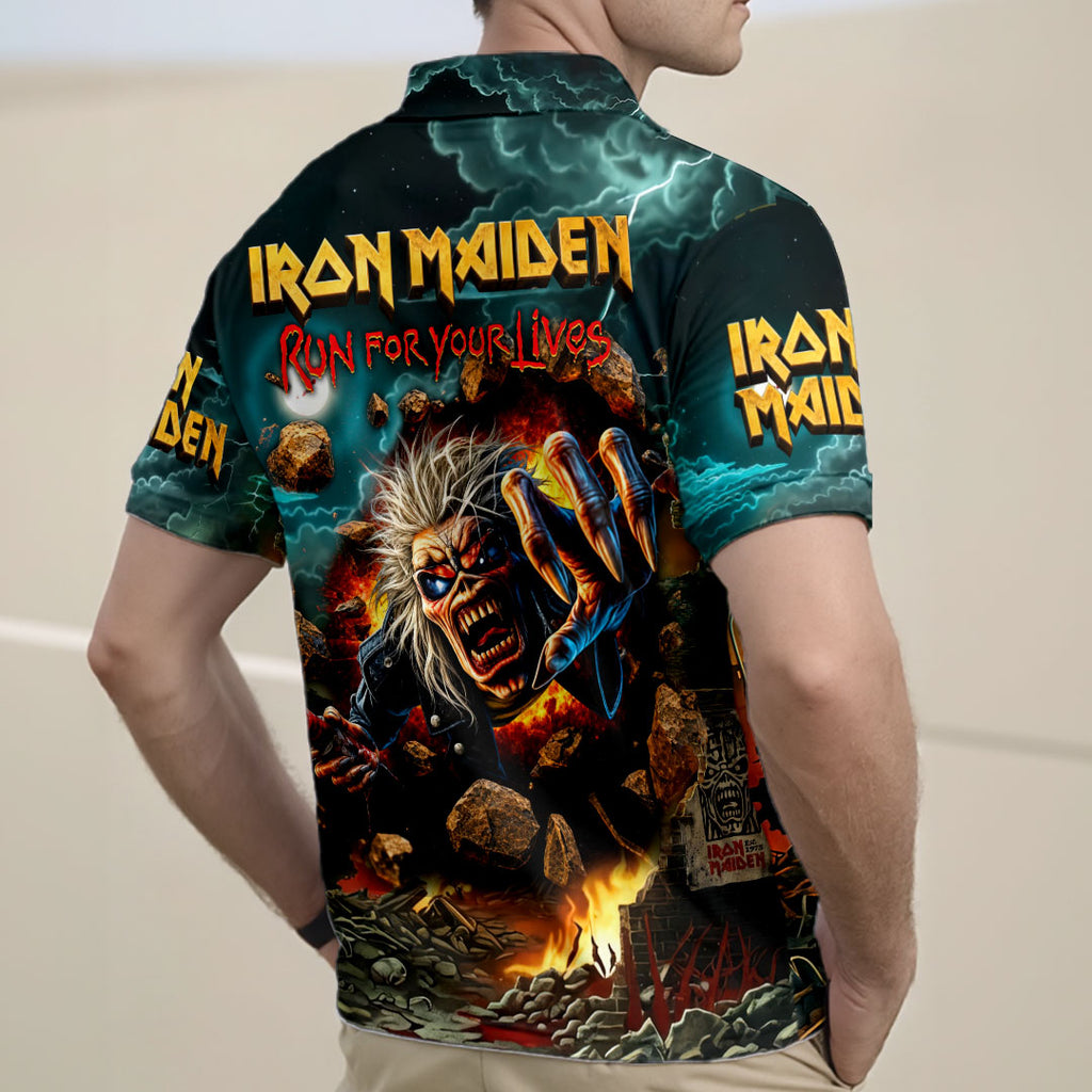 Iron Maiden Zip Polo Shirt – HOAT20288