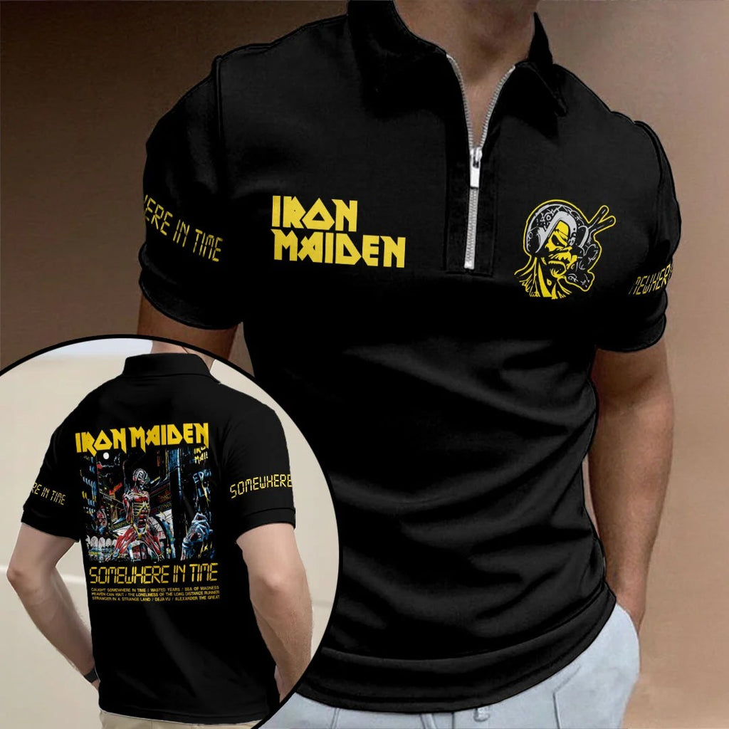 Iron Maiden Zip Polo Shirt – HOATT21467