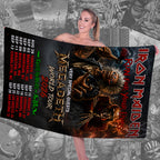 Iron Maiden x Megadeth 2026 World Tour Rectangle Beach Towel – TMTHU6818
