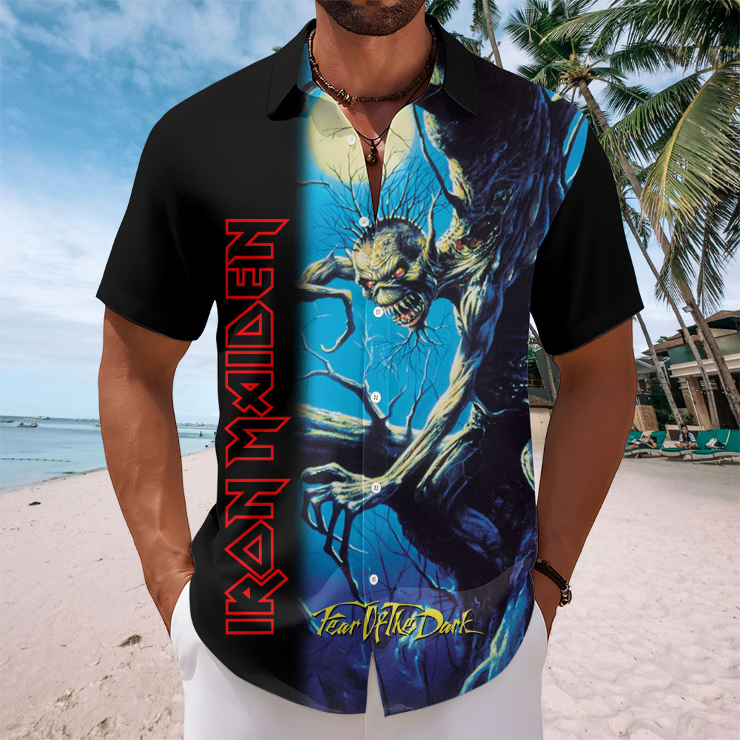 Iron Maiden Short Sleeve Button-Down Shirt – GNENEW738