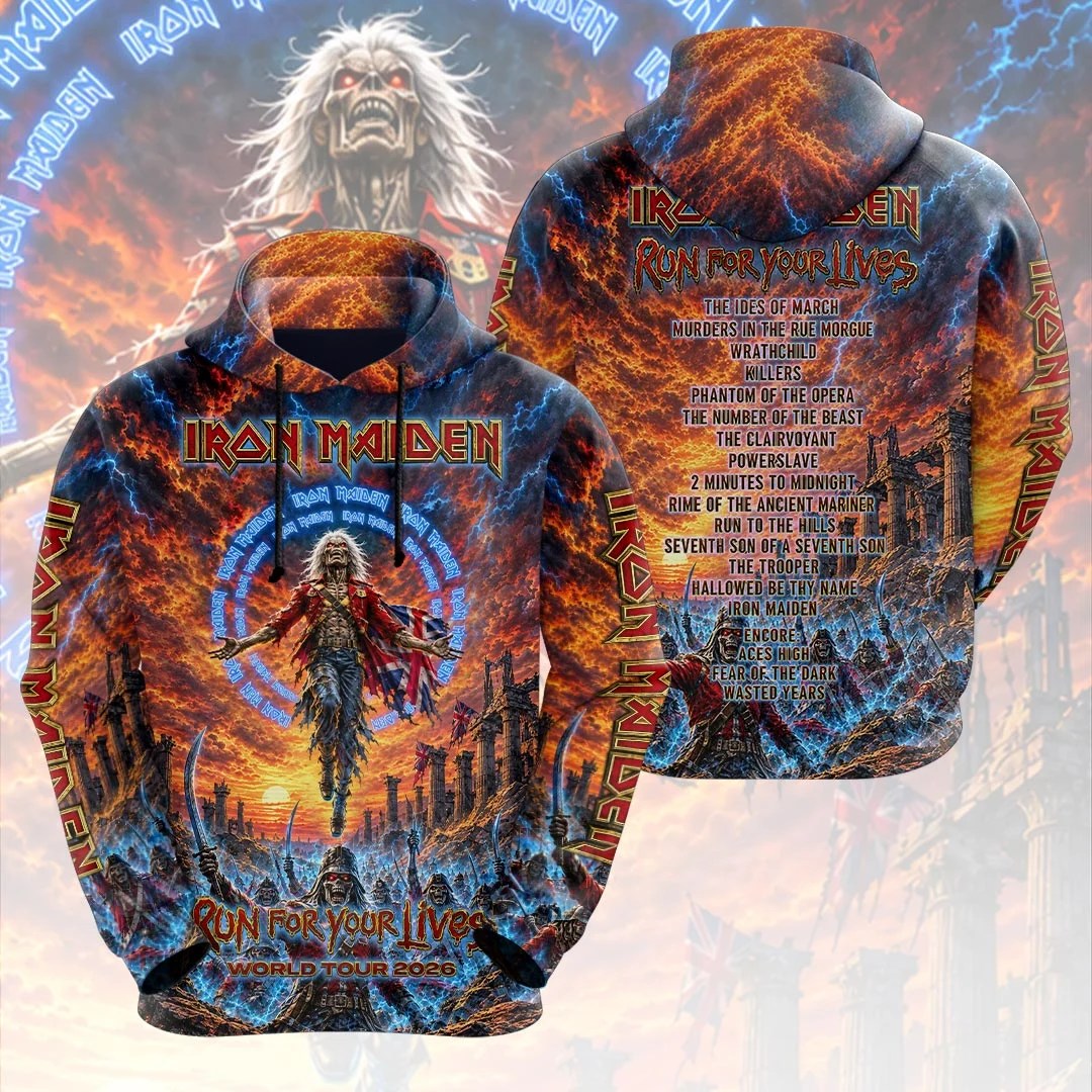 Iron Maiden 2026 World Tour 3D Apparel – HOATT21633