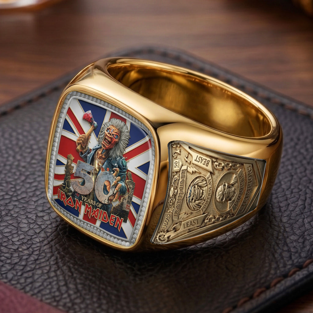 Iron Maiden 3D Engraved Ring – TMTHU7157