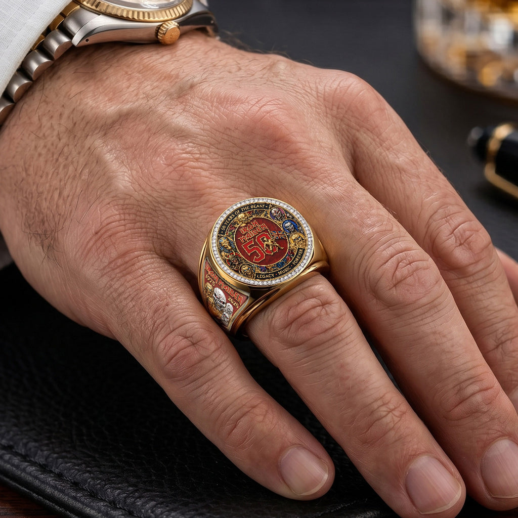 Iron Maiden 3D Engraved Ring – TMTHU7191