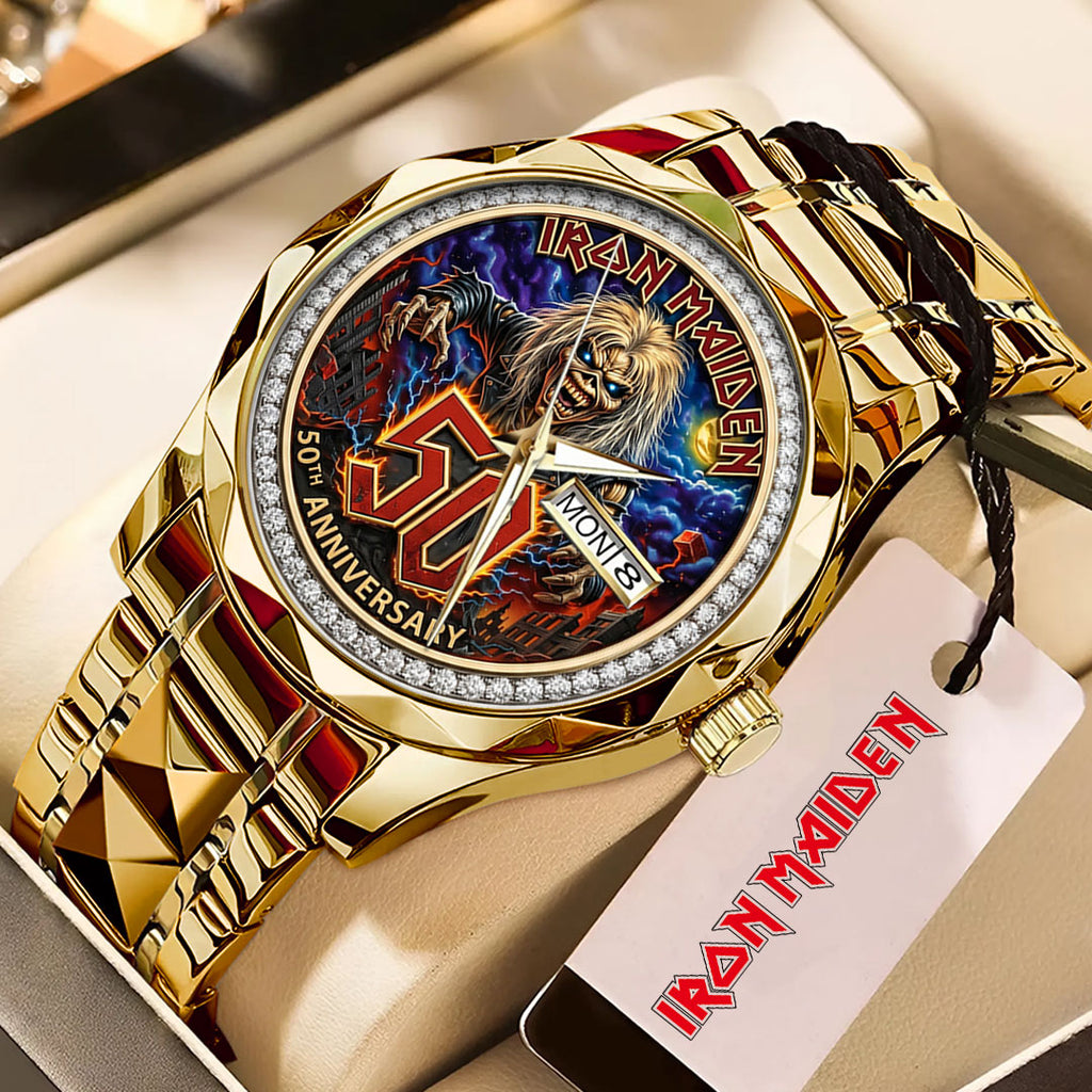 Iron Maiden Alloy Luxury Quartz Watch – TMTHU7175