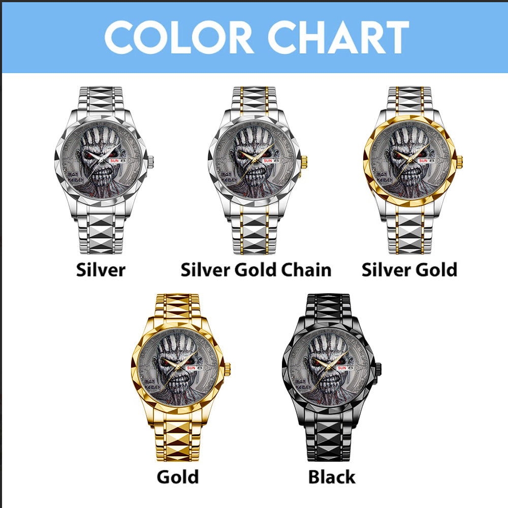 Iron Maiden Alloy Luxury Quartz Watch – TANTN16210