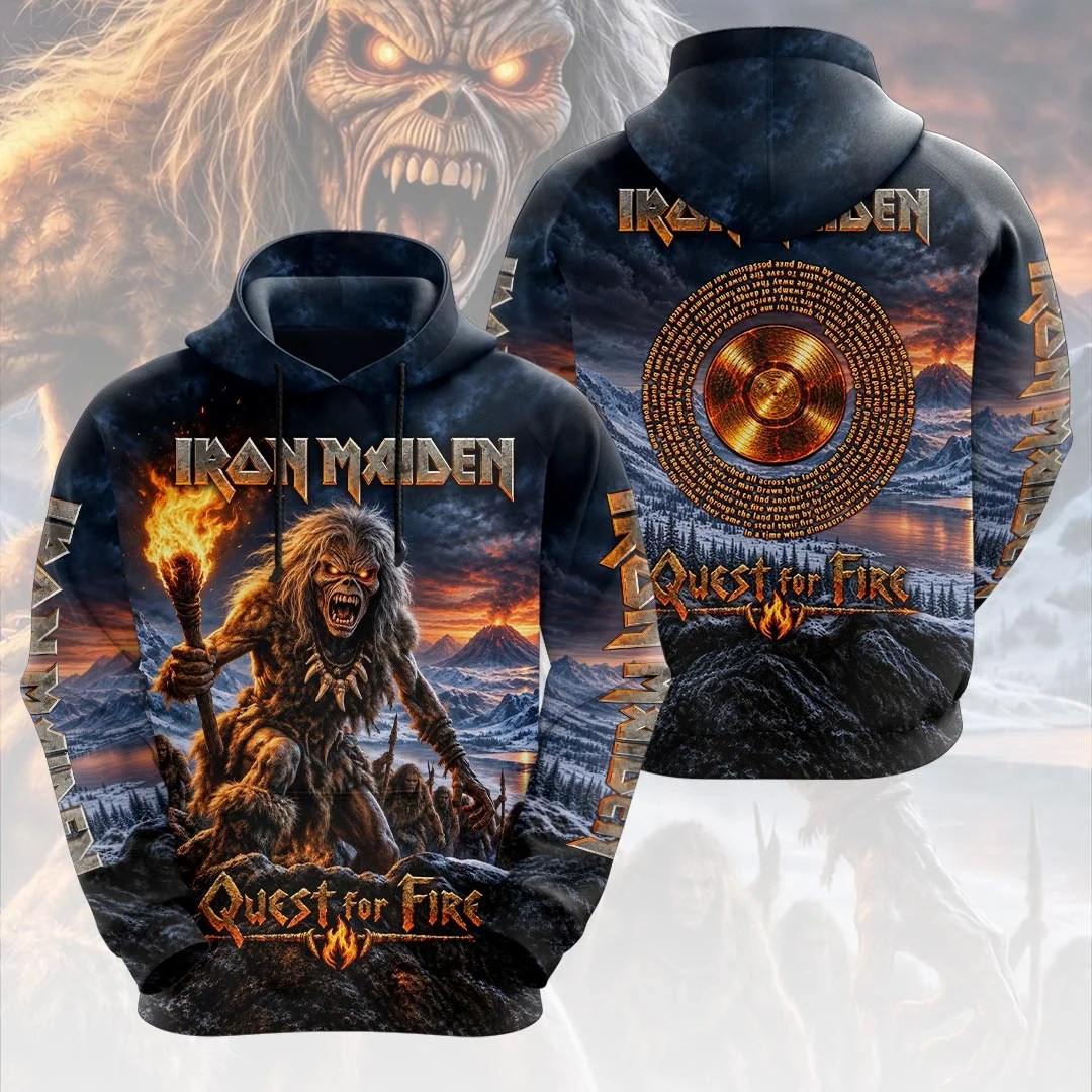 Iron Maiden Quest for Fire 3D Apparel – HOATT26812