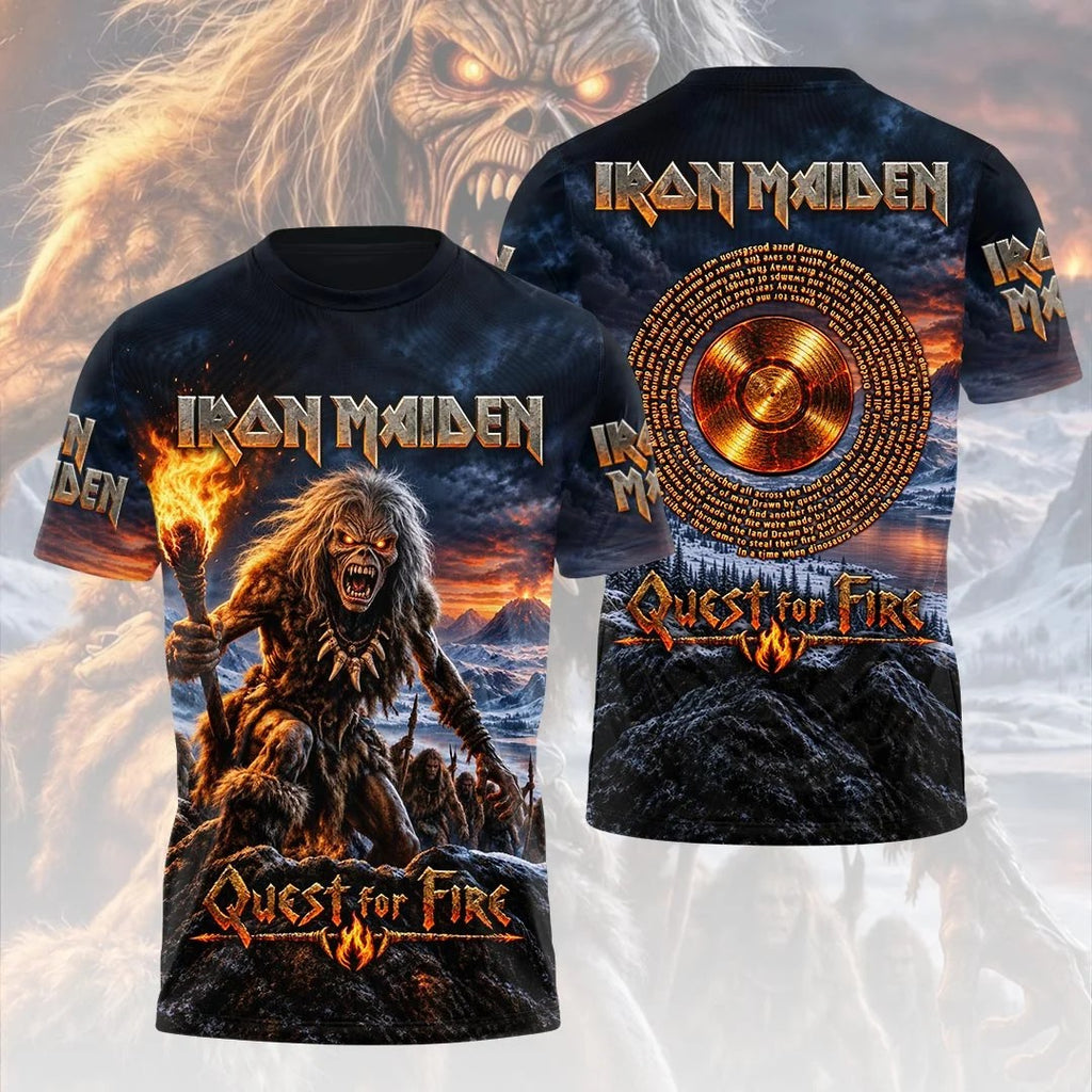 Iron Maiden Quest for Fire 3D Apparel – HOATT26812