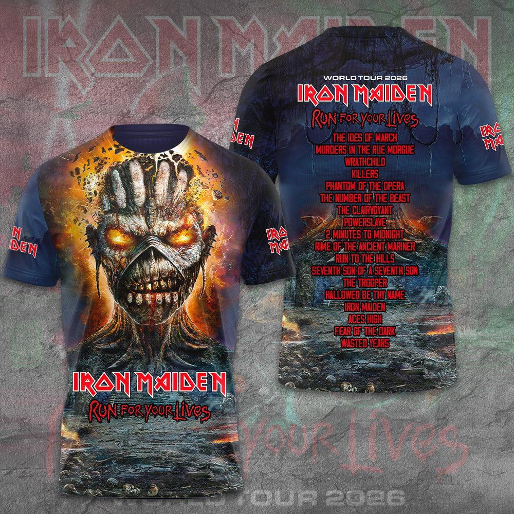 Iron Maiden 2026 World Tour 3D Apparel – GNE6664
