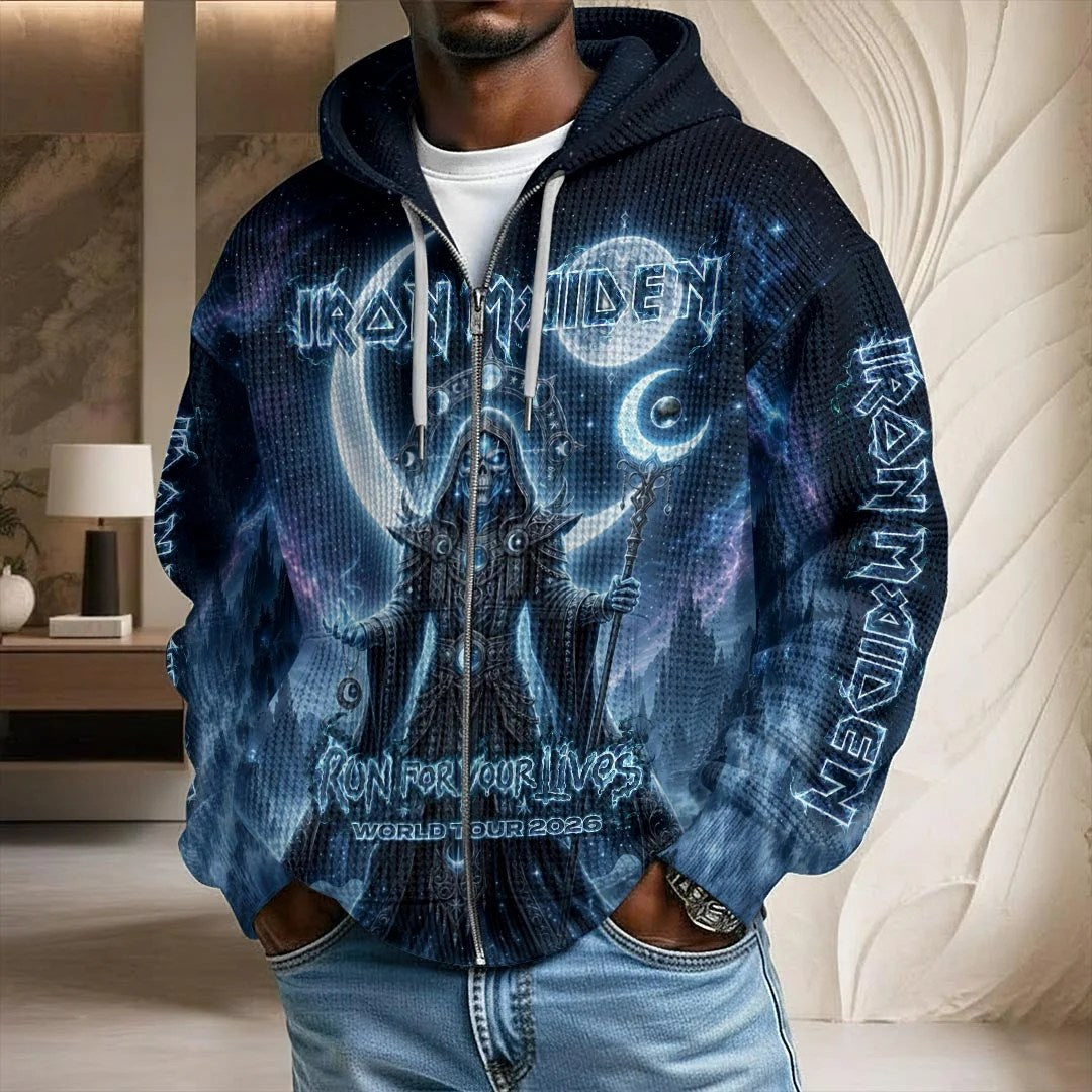 Iron Maiden 2026 World Tour 3D Unisex Waffle Hoodie – HOATT20980