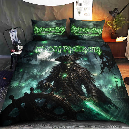 Iron Maiden 2026 World Tour 3-Piece Duvet Bedding Set – HOATT19294