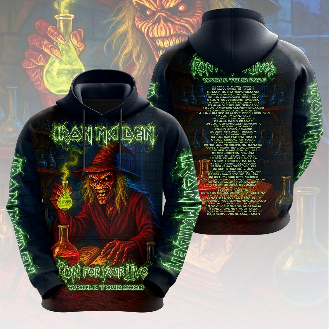 Iron Maiden 2026 World Tour 3D Apparel – HOATT19090