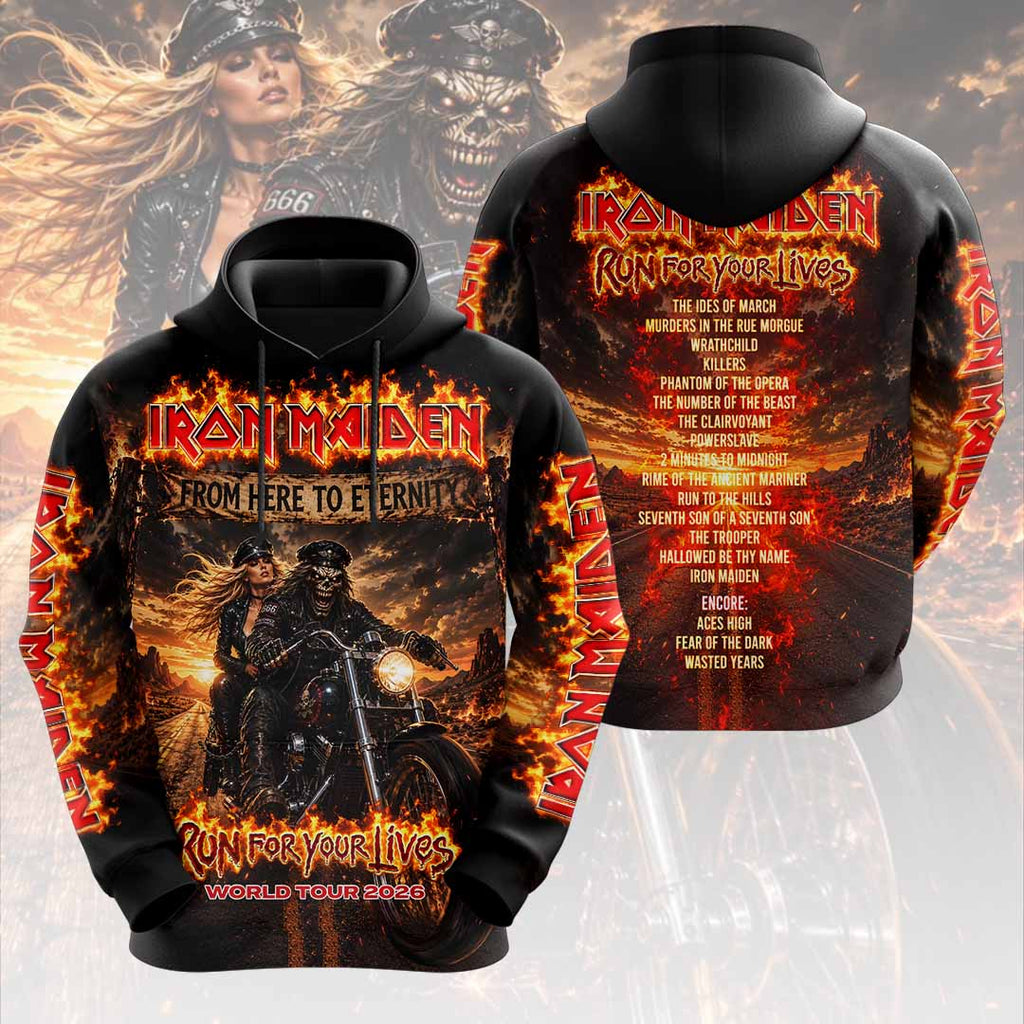 Iron Maiden 2026 World Tour 3D Apparel – HOATT17924