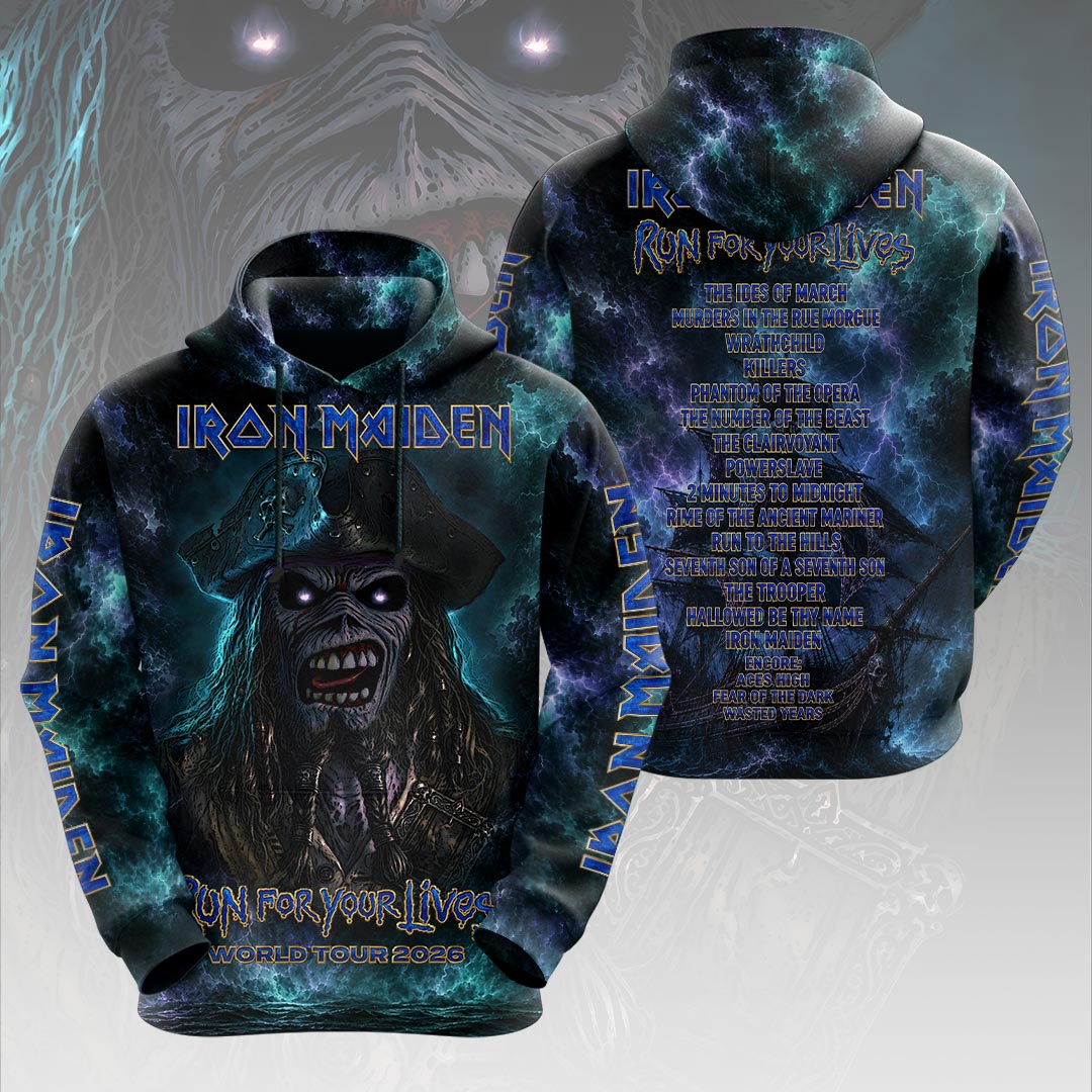 Iron Maiden 2026 World Tour 3D Apparel – HOATT19952