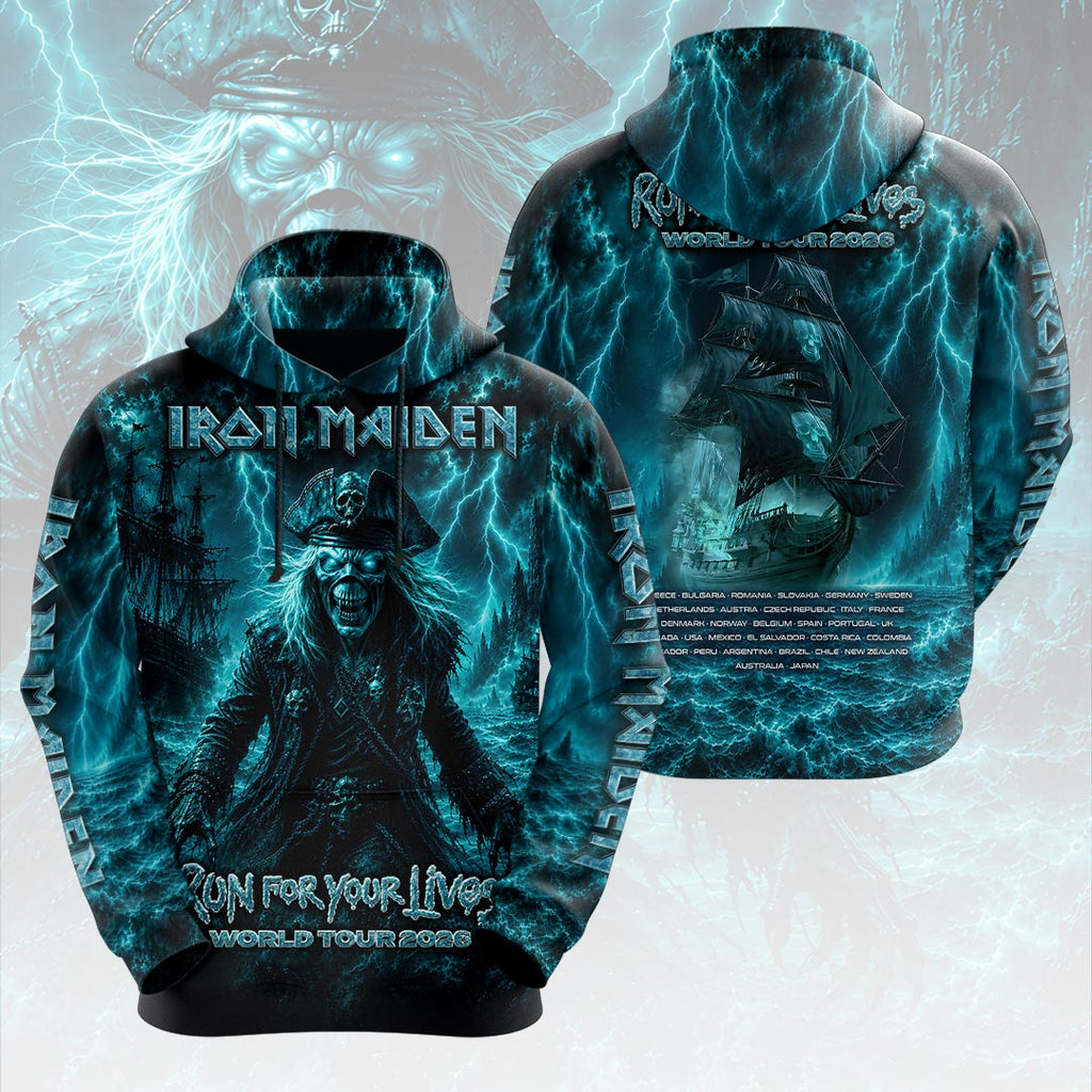 Iron Maiden 2026 World Tour 3D Apparel – HOATT19954