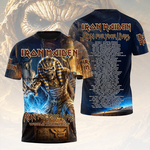 Iron Maiden 2026 World Tour 3D Apparel – HOATT18329