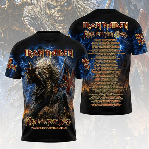 Iron Maiden 2026 World Tour 3D Apparel – HOATT19048