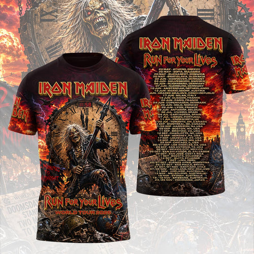 Iron Maiden 2026 World Tour 3D Apparel – HOATT19329