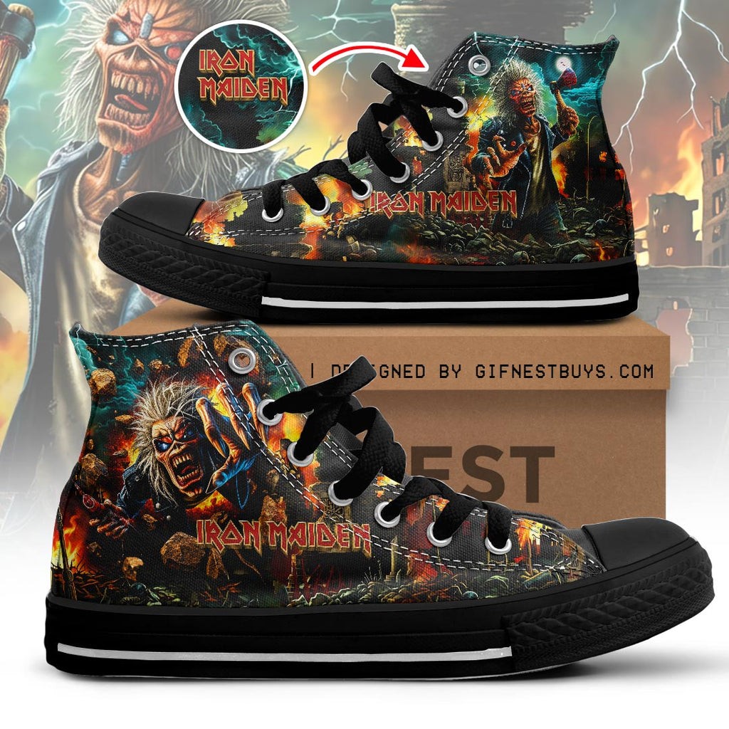 Iron Maiden High Top Canvas Shoes – HOATT19803
