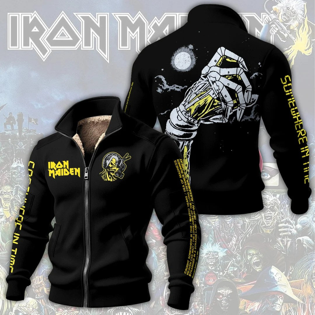 Iron Maiden Somewhere in Time Thick Knit Fleece Jacket – TANTN25873