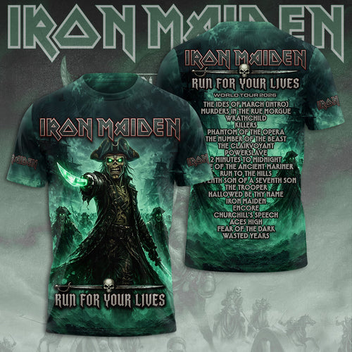 Iron Maiden World Tour 2026 3D Apparel – TMTHU8117
