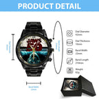 Jaws Black Stainless Steel Watch – GNE NEW320