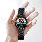 Jaws Black Stainless Steel Watch – GNE NEW320