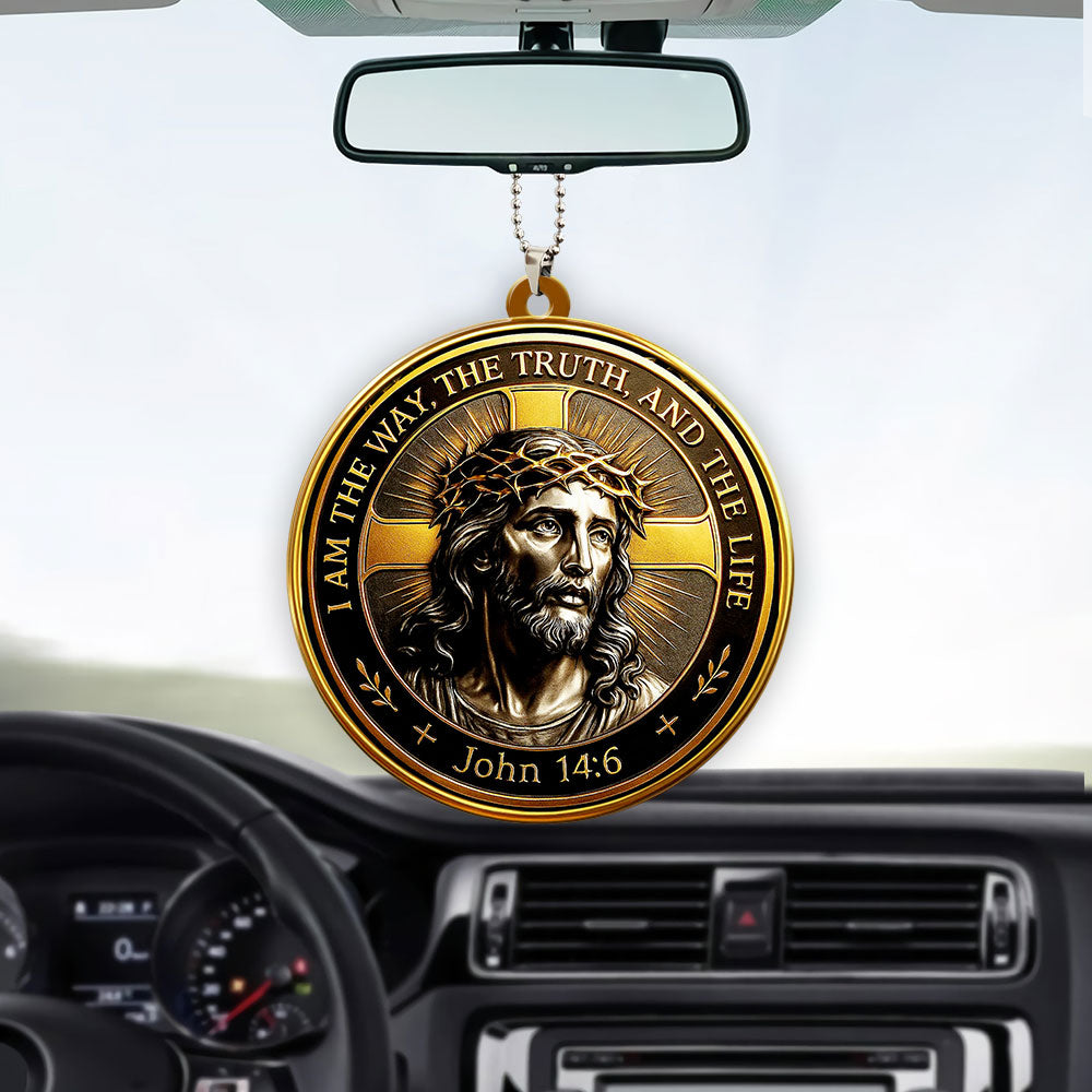 Christian Custom Shape 2-Side Printed Acrylic Car Ornament – TMTHU301