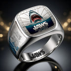 Jaws 50th Anniversary 3D Engraved Ring – HOATT19882