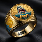Jaws 50th Anniversary 3D Engraved Ring – HOATT19882