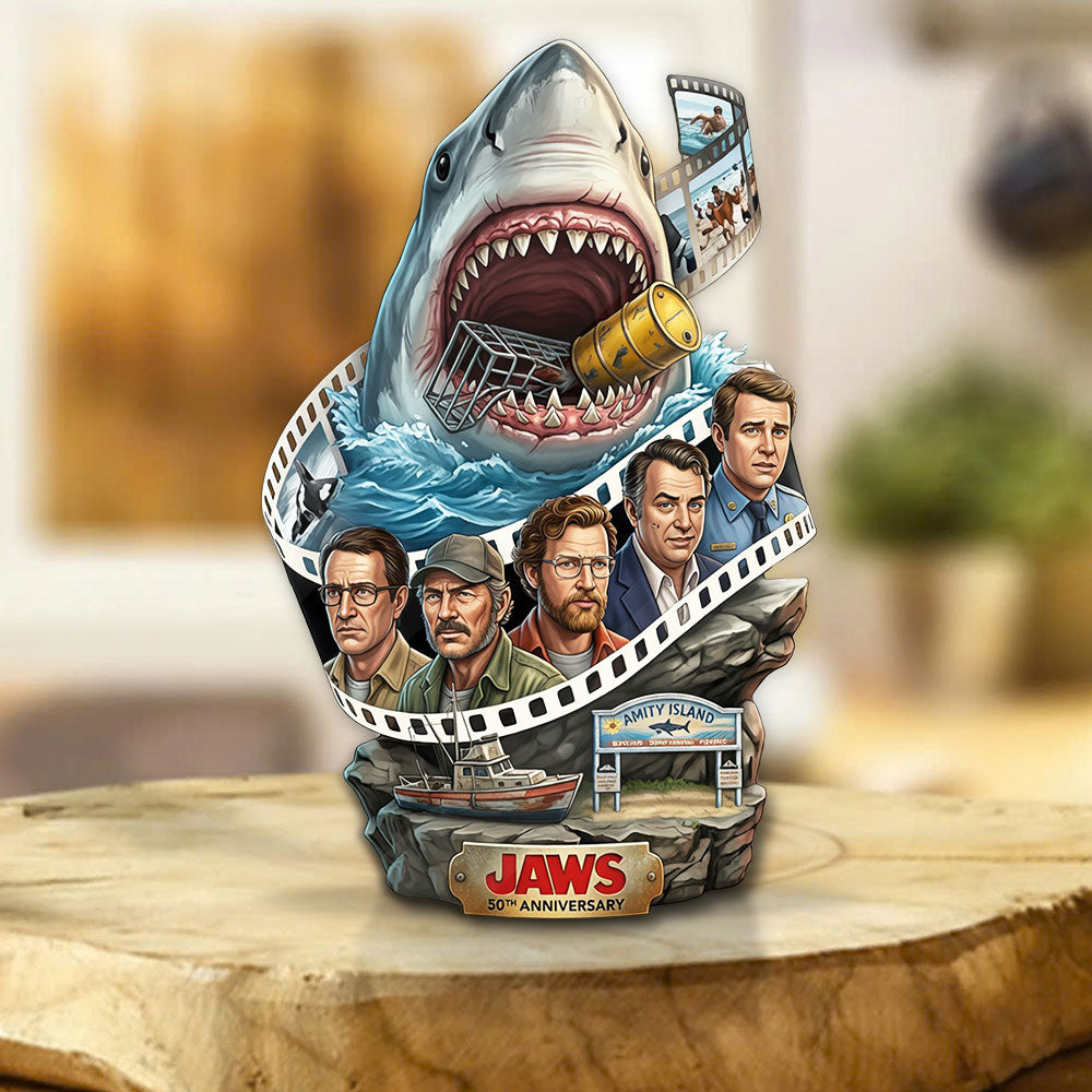 Jaws 50th Anniversary Custom Shape Acrylic Plaque – TMTHU4508