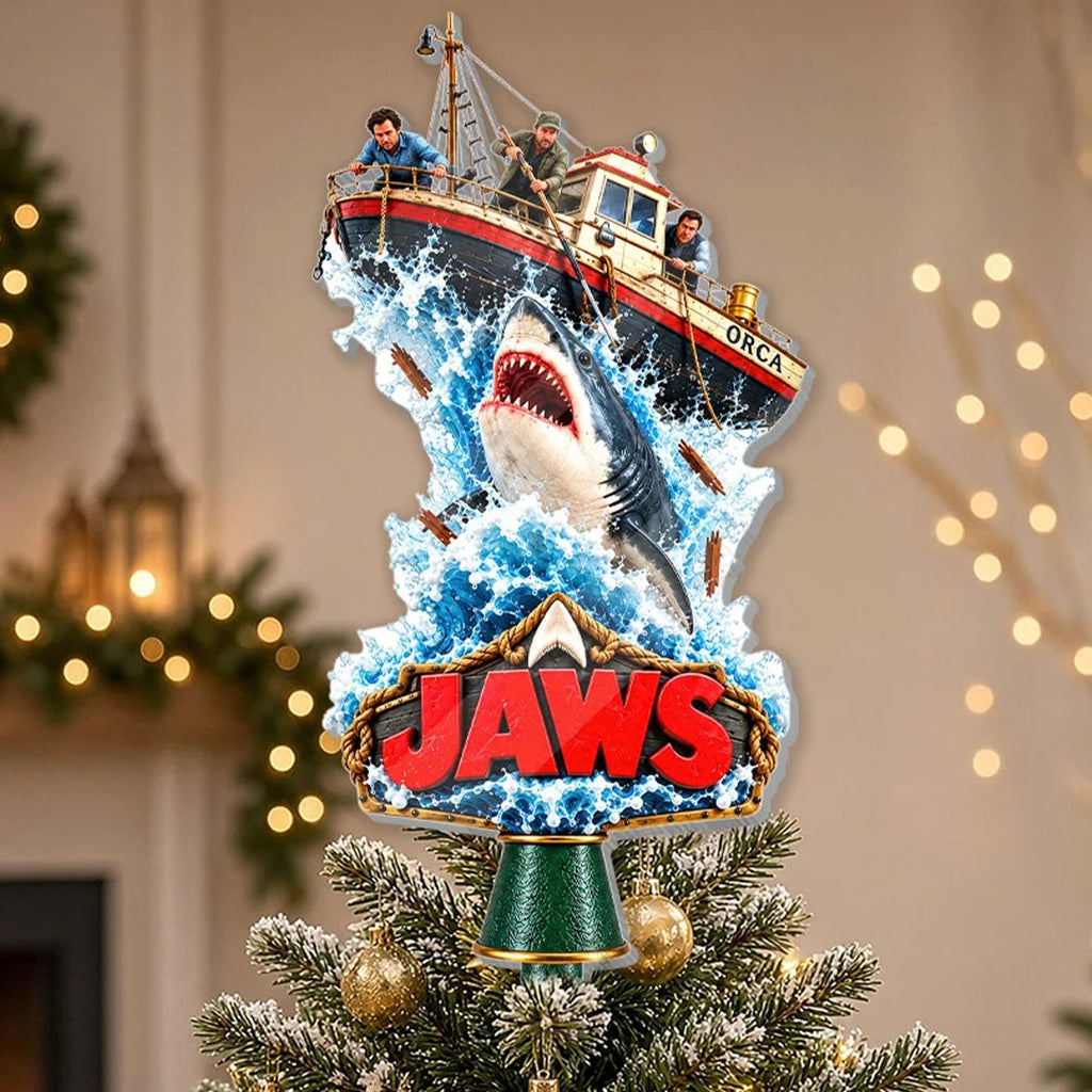 Jaws 50th Anniversary Christmas Tree Topper – HOATT21485