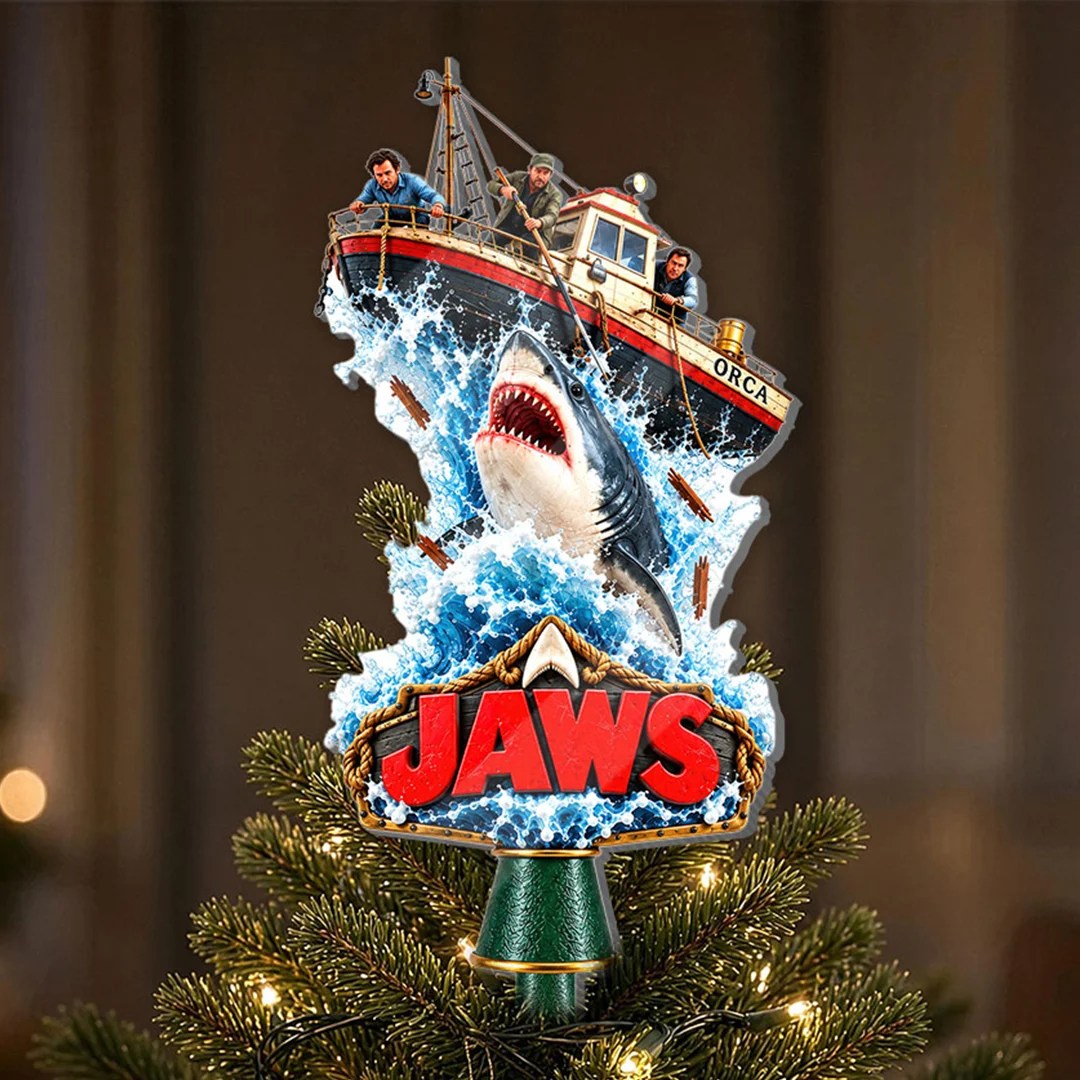 Jaws 50th Anniversary Christmas Tree Topper – HOATT21485
